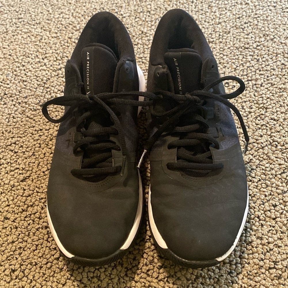 Nike Air Precision II Black Sneakers Size 7 in EUC